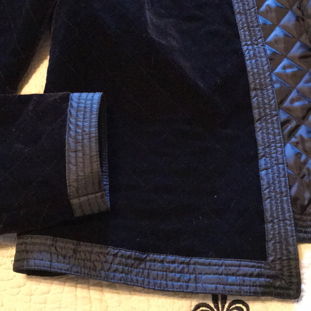 MSK Black Velour Quilted Bolero Jacket - Picture 3 of 8